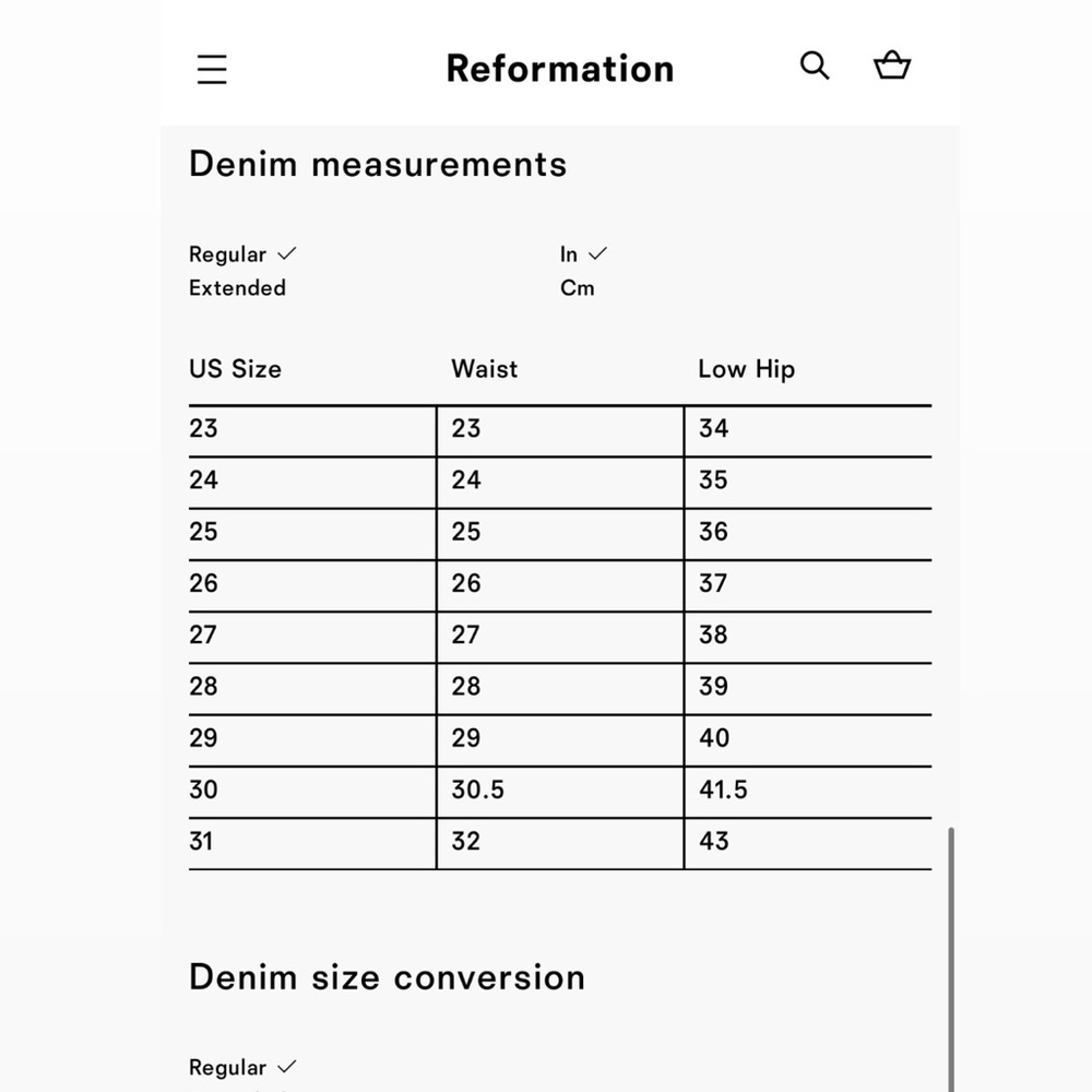 Reformation Kelly 90’s Jean in Baltic Wash - Picture 5 of 6